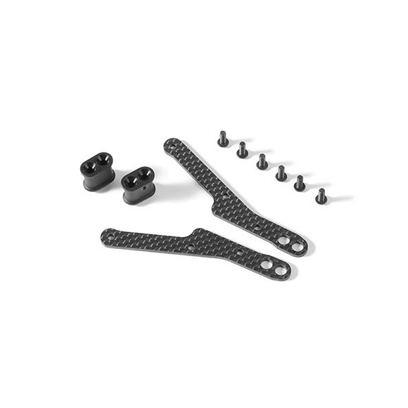 GRAPHITE CHASSIS SIDE GUARD BRACE (2) - 321263 - XRAY