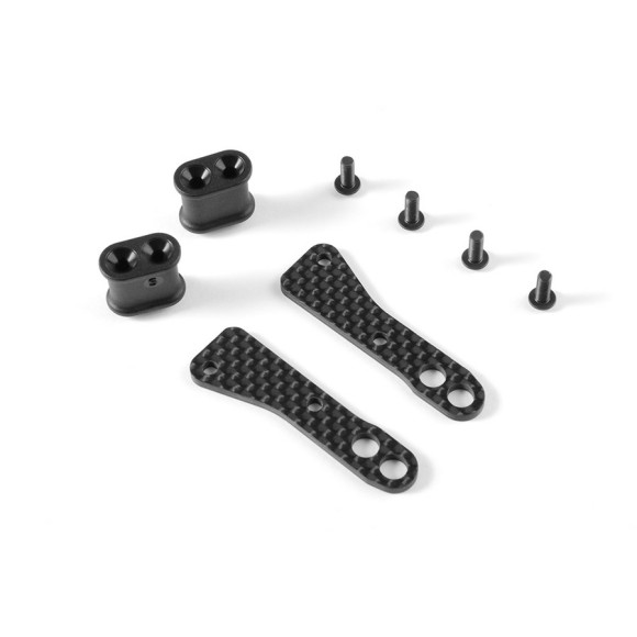 GRAPHITE CHASSIS SIDE GUARD BRACE - SOFT (2) - 321266 - XRAY