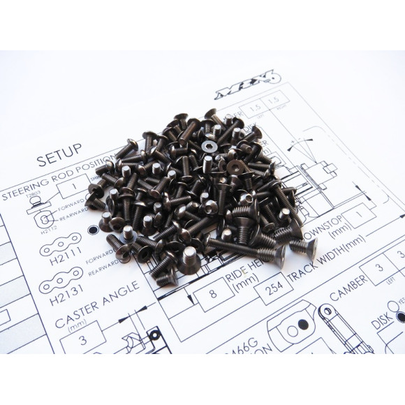  Mrx-6 Titanium Hex Socket Screw Set - HIRO SEIKO - 48051