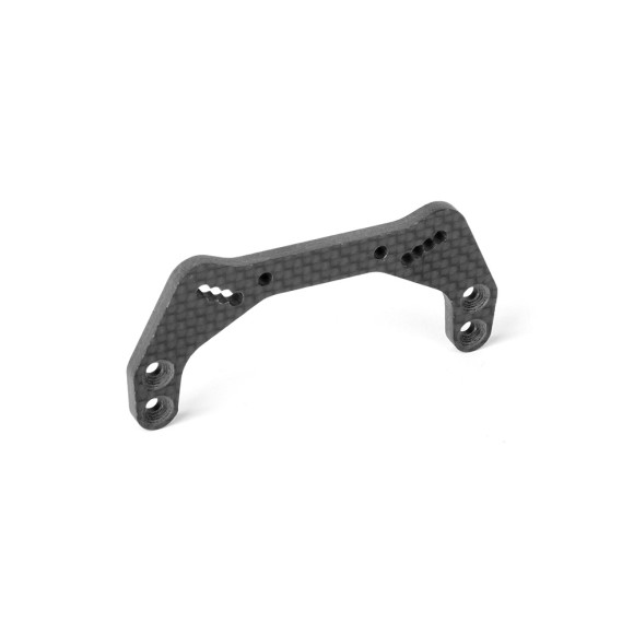 XB21 GRAPHITE SHOCK TOWER - 4-HOLES - FRONT - 3.5MM - XRAY - 322083