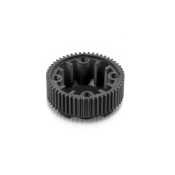 COMPOSITE GEAR DIFFERENTIAL CASE WITH PULLEY 53T - LCG - GRAPHITE - 3