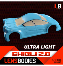 1/10 ONROAD BODY GHIBLI 2.0 ULTRA LIGHT WEIGHT - HOT RACE