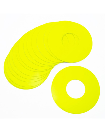 Stickers de jantes 1/8 jaune fluo (x20) - ULTIMATE - UR0101-Y