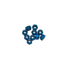 3 mm. ALU. NYLON NUT BLUE (10pcs) - UR1502-A - ULTIMATE