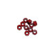 3 mm. ALU. NYLON NUT RED (10pcs) - UR1502-R - ULTIMATE