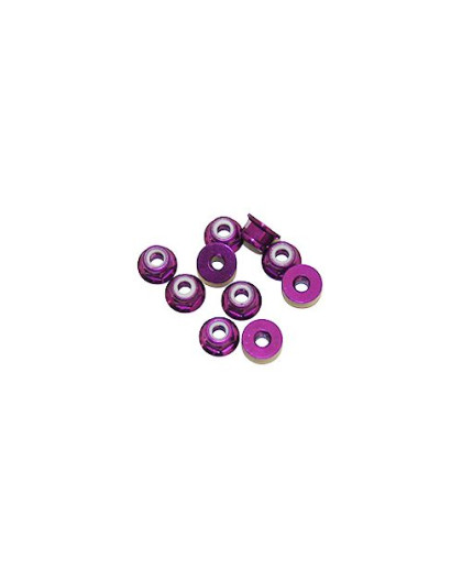 Ecrous épaulé 3mm Violet (x10) - ULTIMATE - UR1503-P