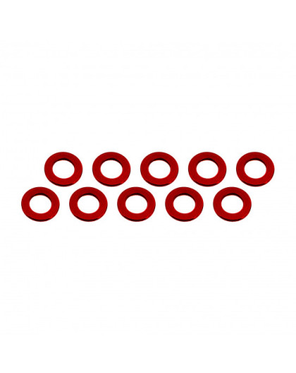 ALUMINUM SHIM (3x6x0.5mm) RED (10pcs) - UR1504-R - ULTIMATE