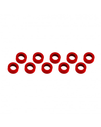 ALUMINUM SHIM (3x6x2mm) RED (10pcs) - UR1506-R - ULTIMATE
