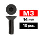 M3x14mm FLAT HEAD SCREWS (10 pcs) - UR161314 - ULTIMATE