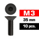 M3x35mm FLAT HEAD SCREWS (10 pcs) - UR161335 - ULTIMATE