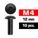 M4x12mm BUTTON HEAD SCREWS (10 pcs) - UR162412 - ULTIMATE