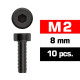 M2x8mm CAP HEAD SCREWS (10 pcs) - UR163208 - ULTIMATE