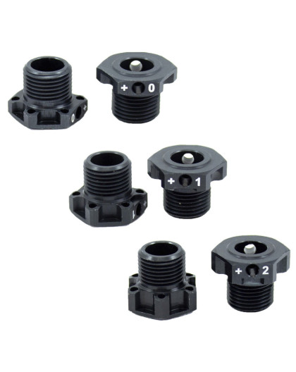 Lot hexagones de roue +0/1/2mm (6pcs) - ULTIMATE - UR1905