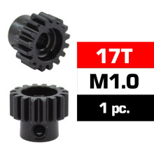 HSS STEEL M1.0 PINION GEAR 17T W/5.0mm BORE - ULTIMATE - UR4310-17