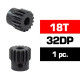 HSS STEEL 32DP PINION GEAR 18T W/5.0mm BORE - ULTIMATE - UR4312-18