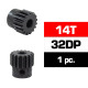 HSS STEEL 32DP PINION GEAR 14T W/5.0mm BORE - ULTIMATE - UR4312-14