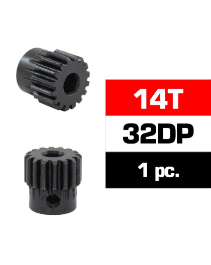 HSS STEEL 32DP PINION GEAR 14T W/5.0mm BORE - ULTIMATE - UR4312-14