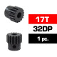 HSS STEEL 32DP PINION GEAR 17T W/5.0mm BORE - ULTIMATE - UR4312-17