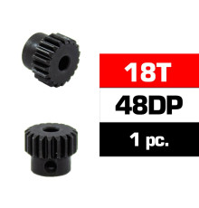 HSS STEEL 48DP PINION GEAR 18T W/3.17mm BORE - ULTIMATE - UR4314-18