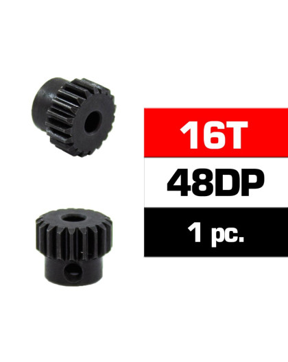HSS STEEL 48DP PINION GEAR 16T W/3.17mm BORE - ULTIMATE - UR4314-16