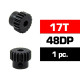 HSS STEEL 48DP PINION GEAR 17T W/3.17mm BORE - ULTIMATE - UR4314-17