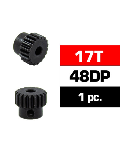 HSS STEEL 48DP PINION GEAR 17T W/3.17mm BORE - ULTIMATE - UR4314-17