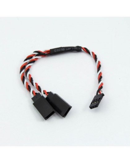 Connecteur Y Futaba câble tressé (15cm) - ULTIMATE - UR46213
