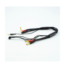 "2S CHARGE CABLE LEAD w/4mm & 5mm BULLET CONNECTOR (30cm) - UR46503 -