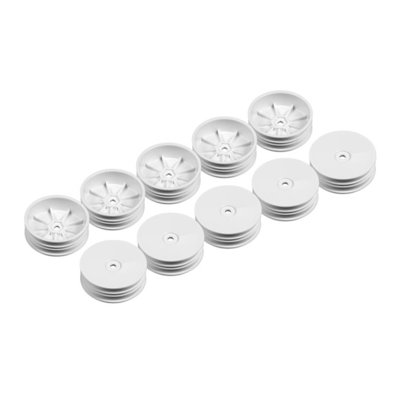 2WD FRONT SLIM WHEEL NARROW OFFSET - WHITE (10) - XRAY - 329904-M