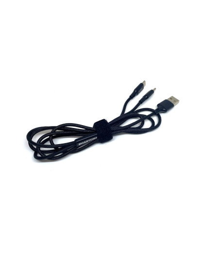 Câble de charge USB/USB-C casques Smart-Com - Smart-Com - SCH-A8356