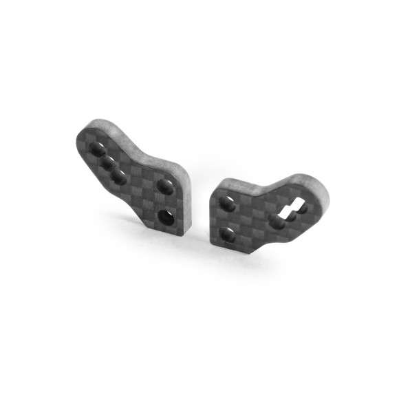 CARBON SHOCK TOWER FRONT - 2 POSITIONS - 2 PCS - XRAY - 332086