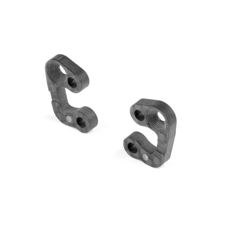 REAR ARM CARBON EXTENSIONS FOR SHOCK ABSORBERS (L+R) - XRAY - 333190