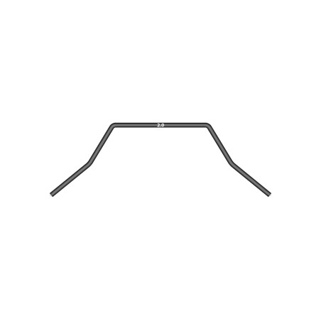 Barre anti-roulis arrière 2.0mm sur roulements - XRAY - 333490