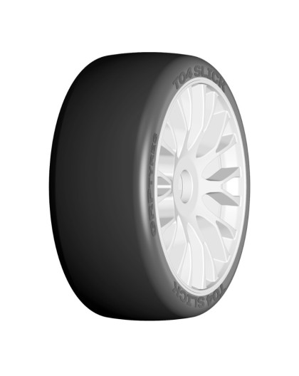 GT 1/8 T04 Slick XM2 (SSoft) on RIGID wheels (2) - GRP - GTJ04-XM2