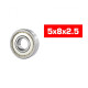 "5x8x2.5mm ""HS"" METAL SHIELDED BEARING SET (2pcs) - UR7824-2 - ULTI
