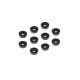 Rondelles alu noires 3x7.5x2.0mm (10) - XRAY - 303137-K