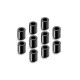 Rondelles alu noires 3x6x7.0mm (10) - XRAY - 303139-K