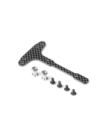 GRAPHITE CHASSIS T-BRACE - FRONT - SET - XRAY - 361299