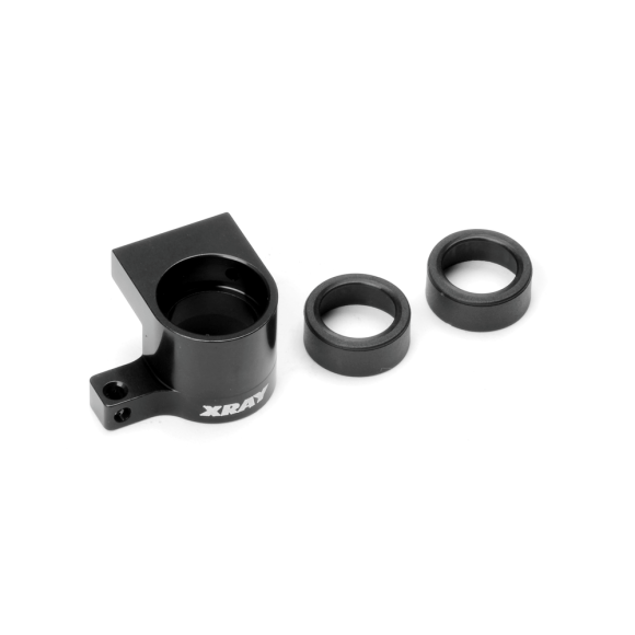 ALU FRONT MIDDLE SHAFT HOLDER - BLACK - SET - XRAY - 335724
