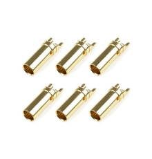 TEAM CORALLY - BULLIT CONNECTO R 5.0MM - FEMALE - GOLD PLATED - C-501