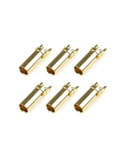 TEAM CORALLY - BULLIT CONNECTO R 5.0MM - FEMALE - GOLD PLATED - C-501