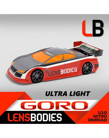 1/10 ONROAD BODY GORO ULTRA LIGHT WEIGHT - HOT RACE