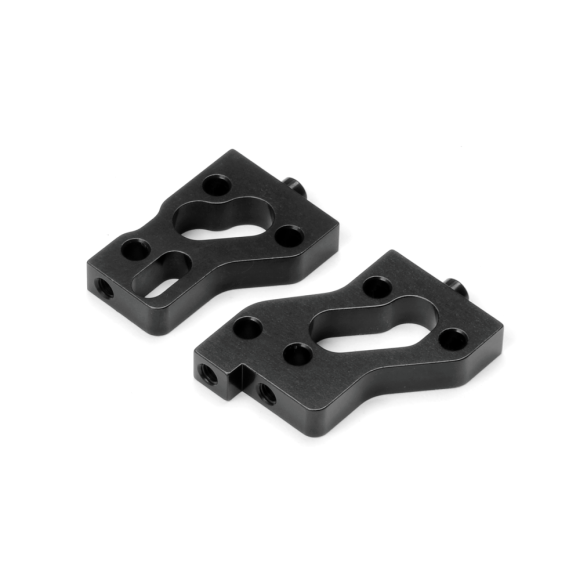 ALU RADIO PLATE MOUNTS - BLACK - SWISS 7075 T6 (L+R) - XRAY - 336233