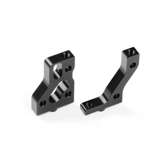 ALU RADIO PLATE MOUNTS - BLACK - SWISS 7075 T6 (L+R) - XRAY - 336234