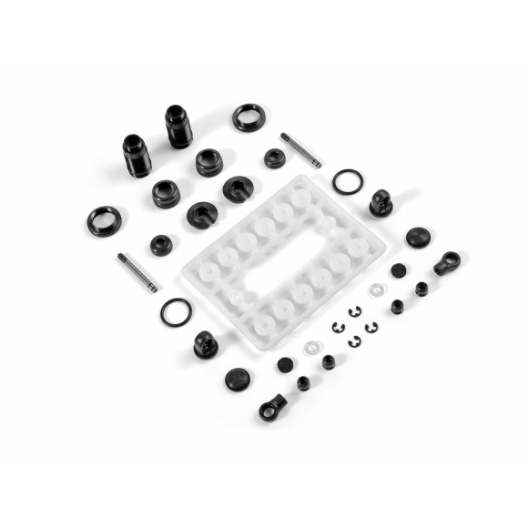 ALU SHOCK ABSORBER 20.8mm SET - BLACK (2) - XRAY - 338002-K