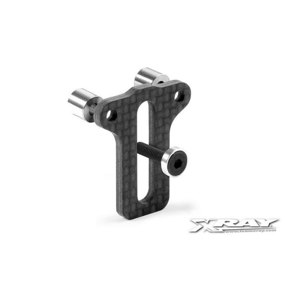 GRAPHITE REAR BODY CENTERING PLATE - SET - 341381 - XRAY