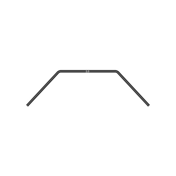 ANTI-ROLL BAR FRONT 2.0MM - SHORT - XRAY - 342480-S