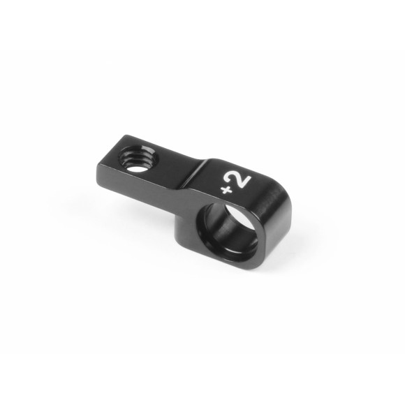 ALU LOWER FRONT SUSPENSION HOLDER +2MM (1) - BLACK - XRAY - 342714