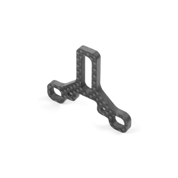 CARBON REAR UPPER ARM HOLDER & BODY MOUNT GUIDE - XRAY - 343046