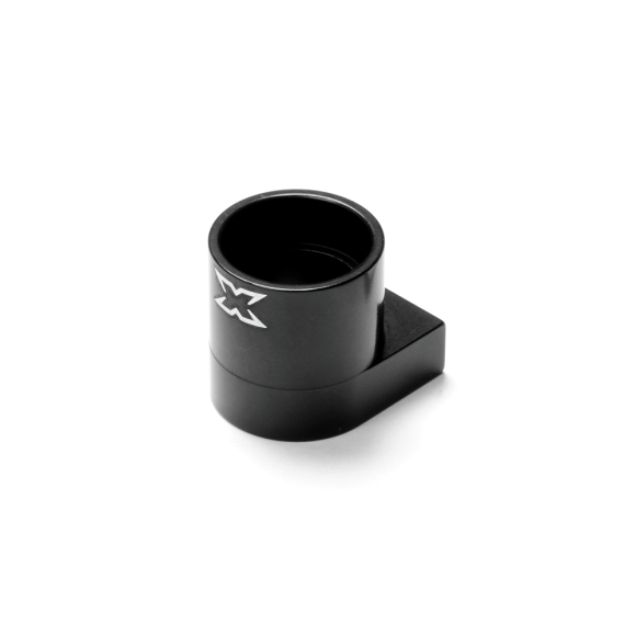 ALU FRONT MIDDLE SHAFT HOLDER - BLACK - SWISS 7075 T6 - XRAY - 345724